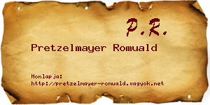 Pretzelmayer Romuald névjegykártya
